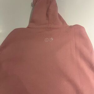 Glossier Pink Hoodie Size L
